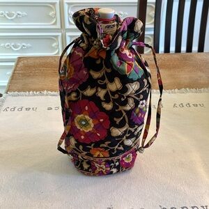 Wine Bag VERA BRADLEY Floral Drawstring / Cotton